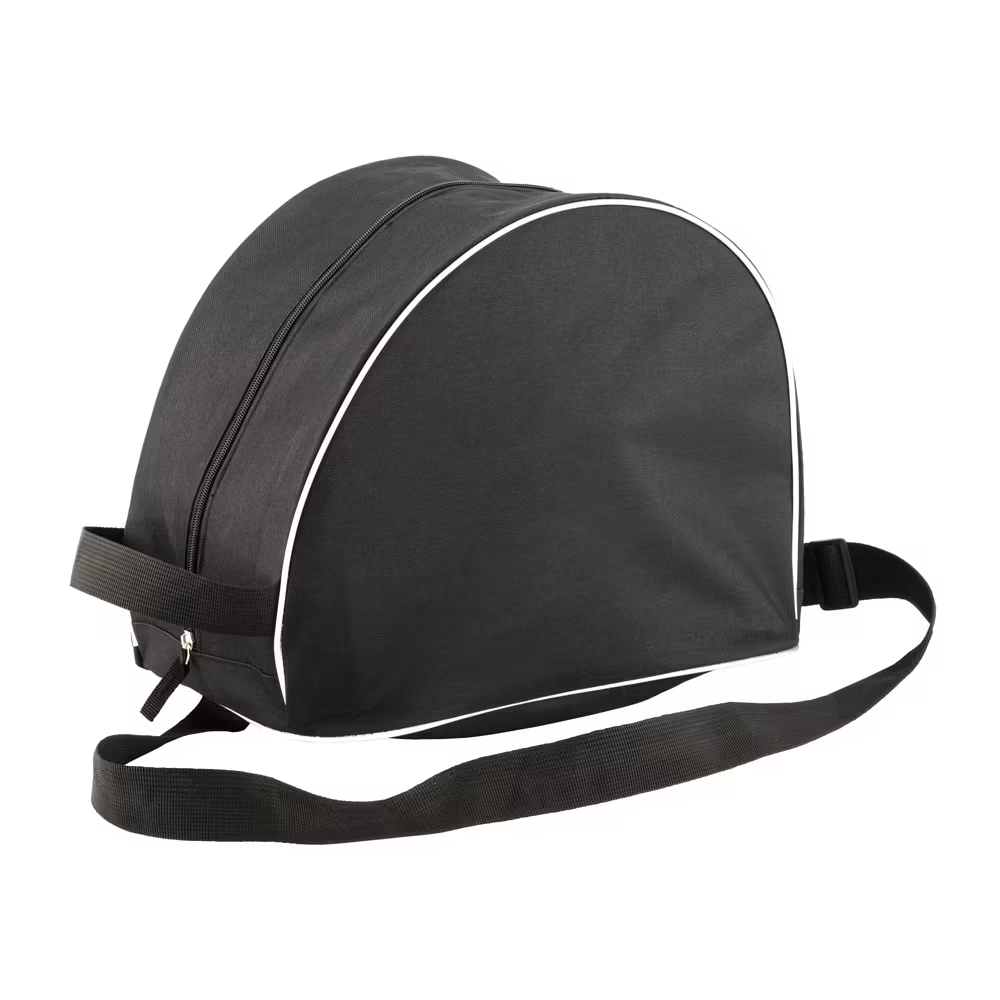 BOLSA PARA CASCO CON CORREO PARA EL HOMBRO Y BOLSILLO PARA GUANTES de POLIÉ